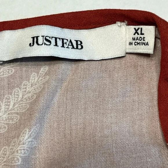 Just Fab Women’s Flutter Sleeve Jumpsuit V neck size XL color Tandoori spice - Picture 12 of 14